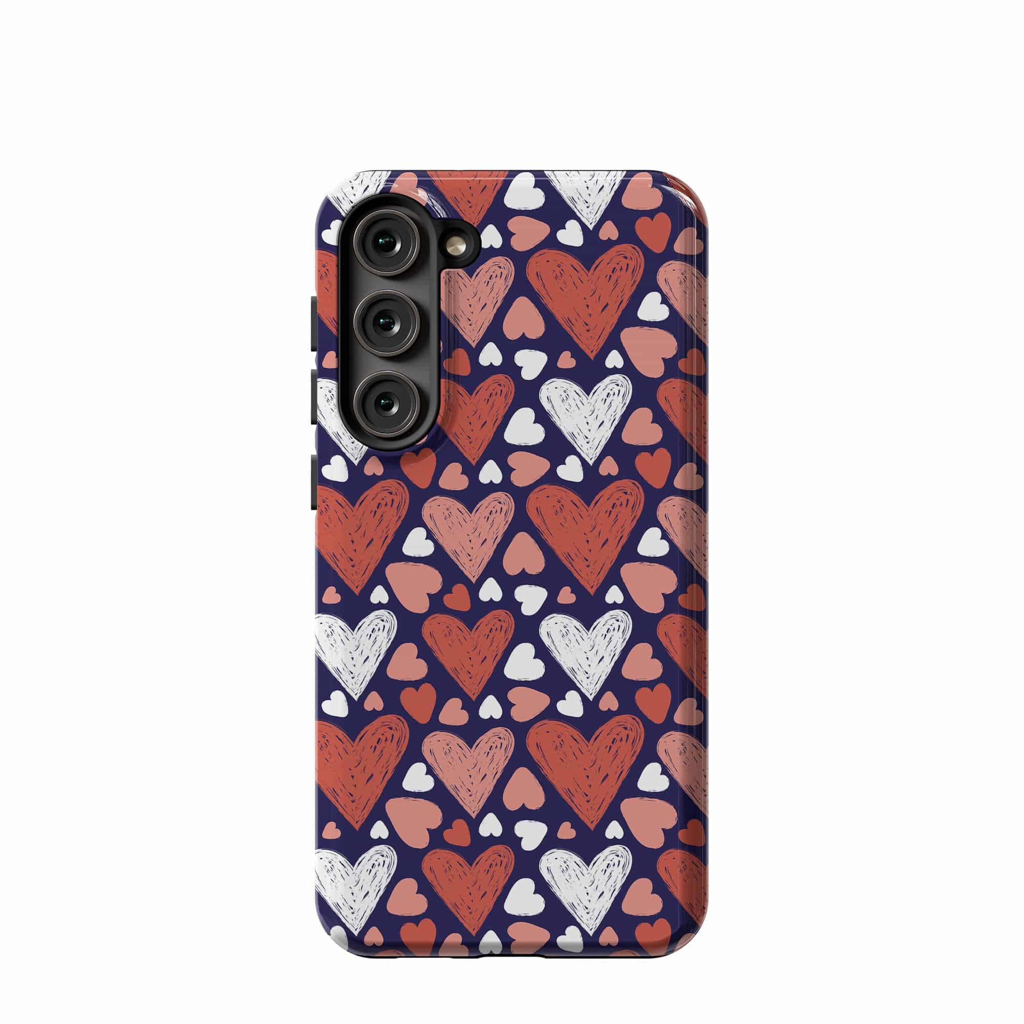 Sketchy Love | Hearts Samsung Case Tough for Galaxy S23 Plus