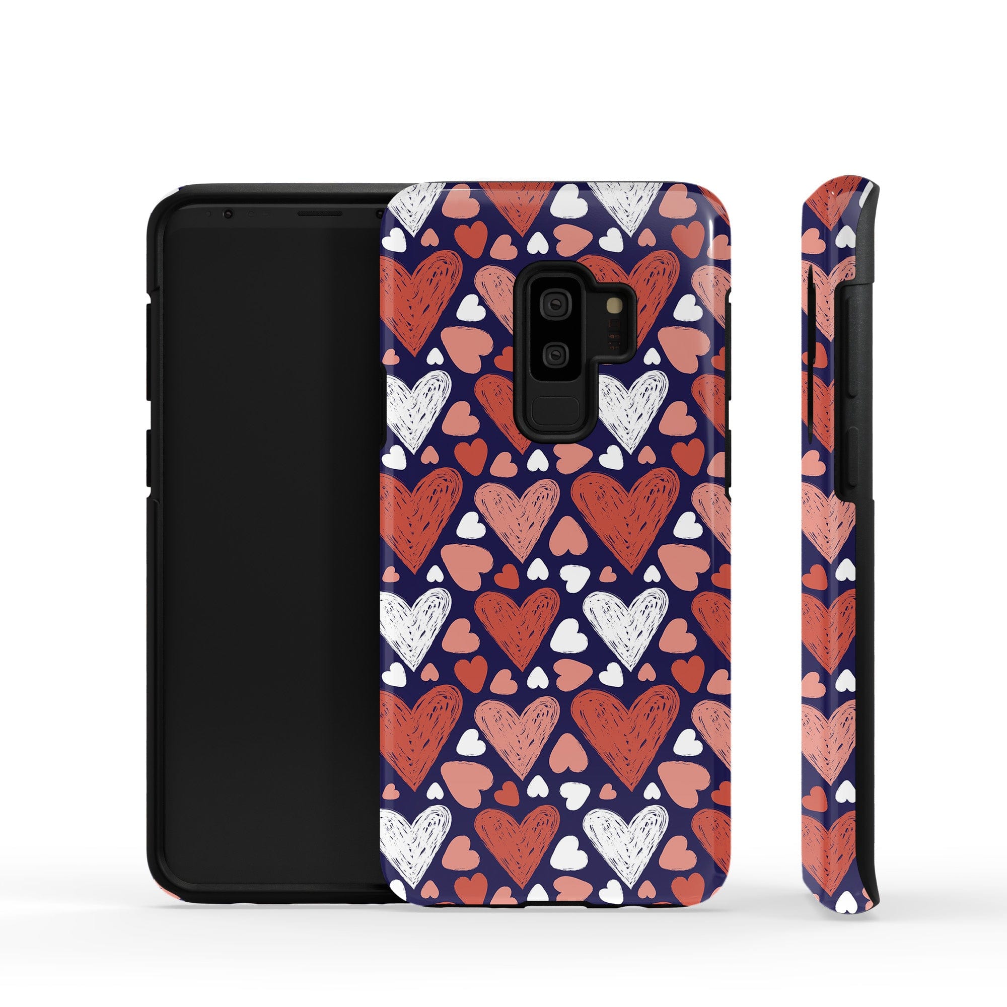 Sketchy Love | Hearts Samsung Case Tough for Galaxy S9 Plus 