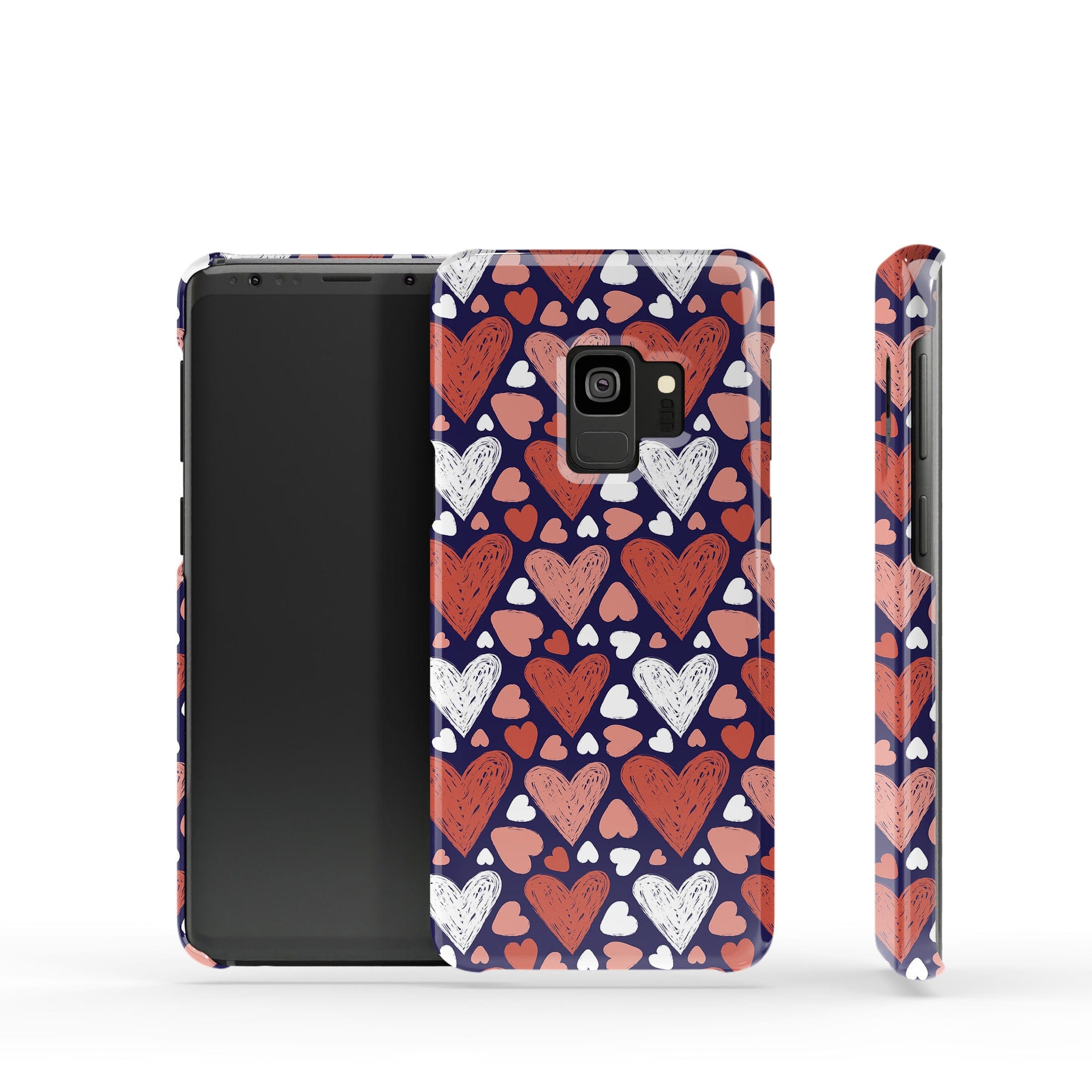 Sketchy Love | Hearts Samsung Case Slim for Galaxy S9 