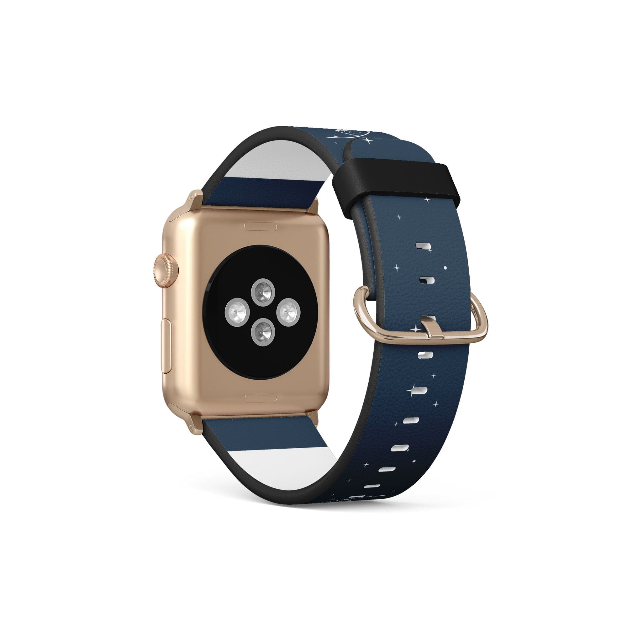 Space Mountains | Minimalistic Space Apple Watch Band for 38/40/41 mm Watch in Gold