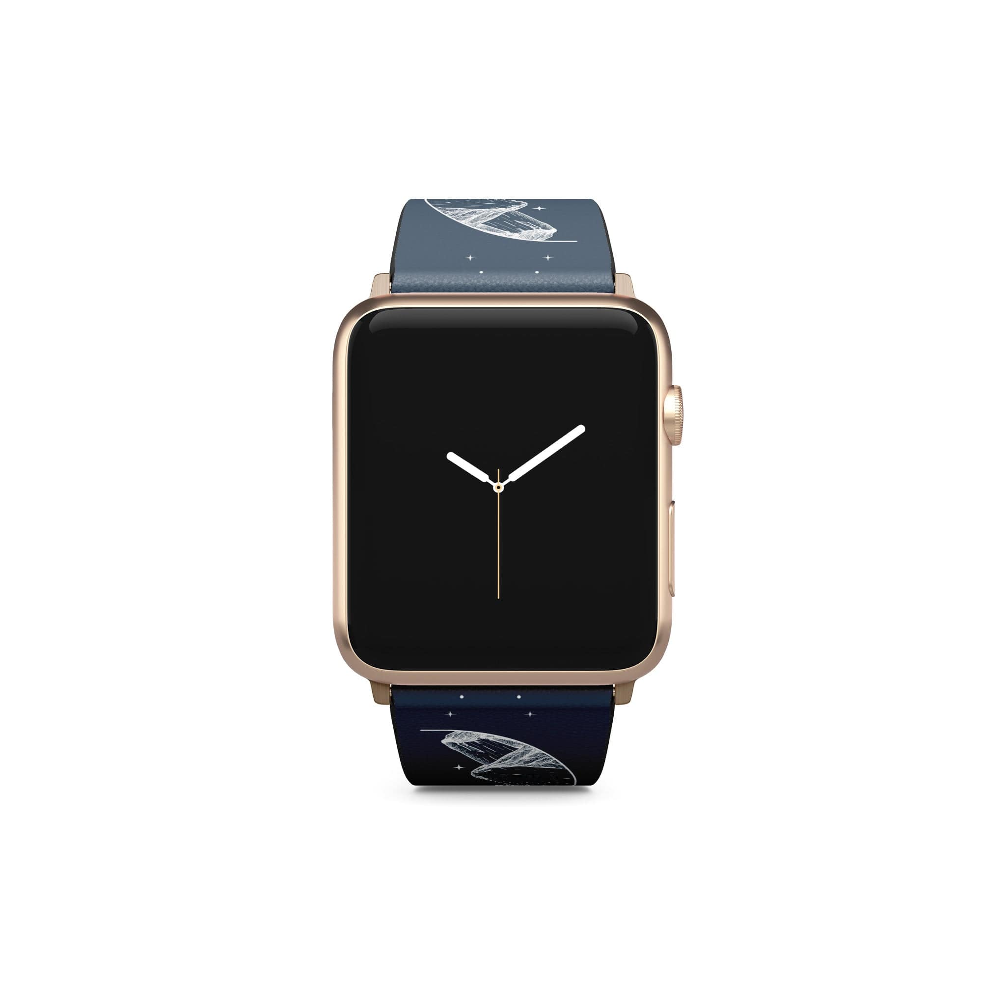 Space Mountains | Minimalistic Space Apple Watch Band for 38/40/41 mm Watch in Gold