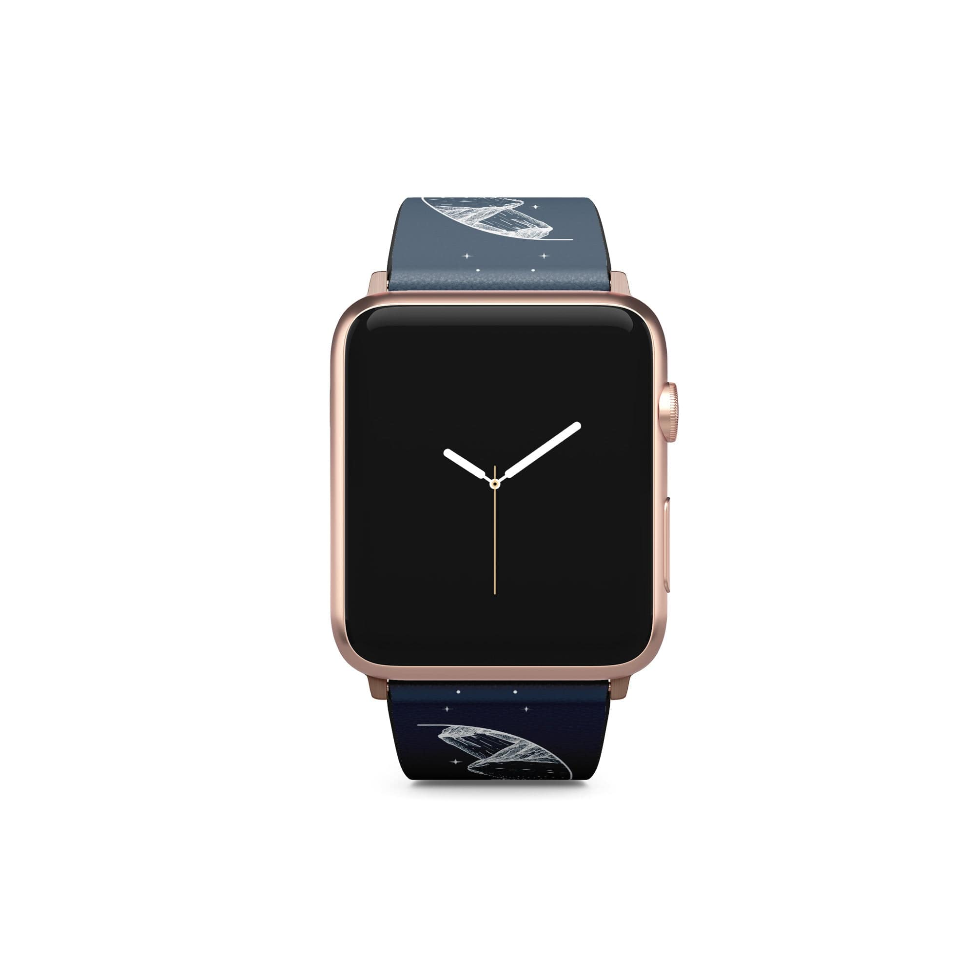 Space Mountains | Minimalistic Space Apple Watch Band for 38/40/41 mm Watch in Rose Gold