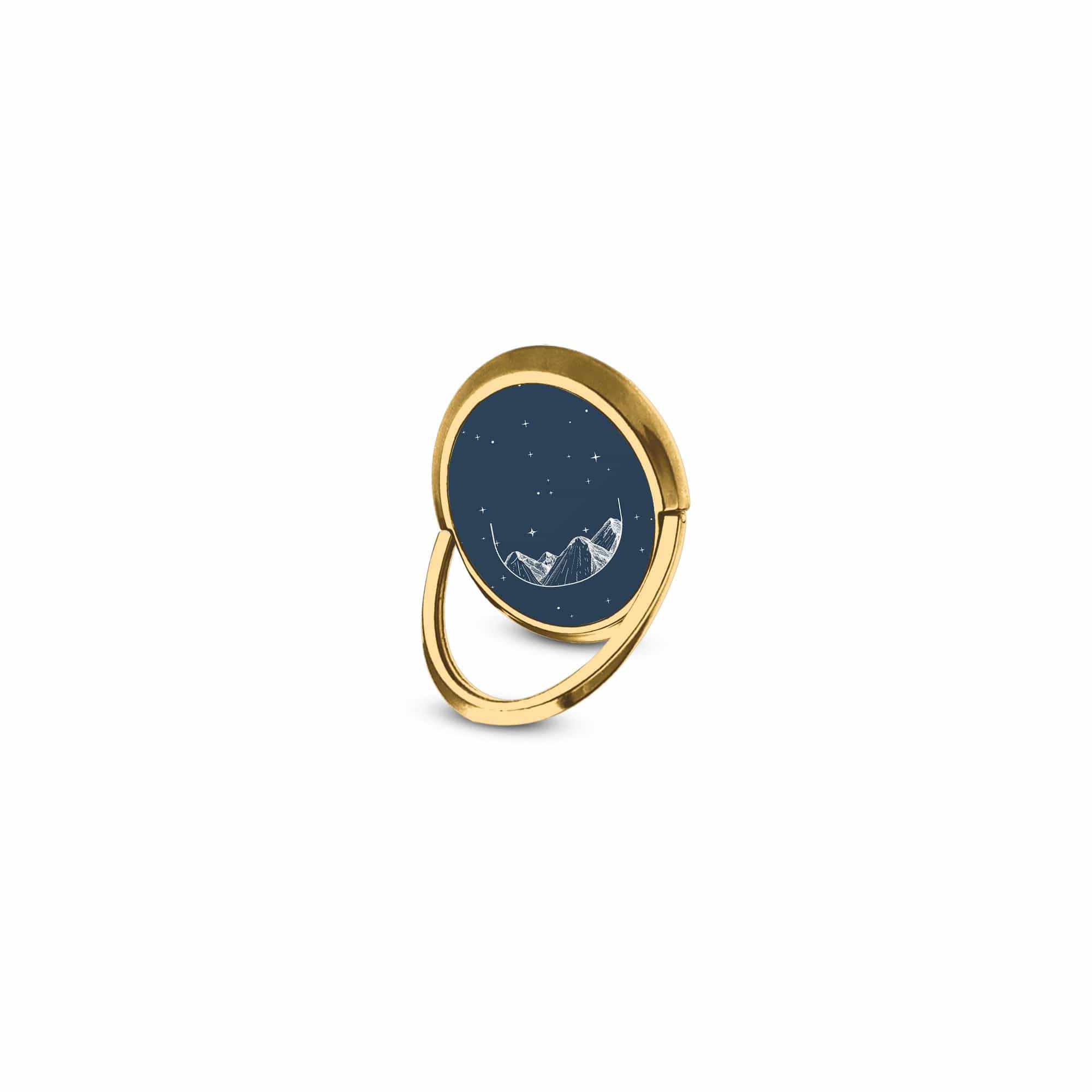 Space Mountains | Minimalistic Space Ring Holder in Gold