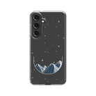 Space Mountains | Minimalistic Space Samsung Case Clear for Galaxy S24 Plus