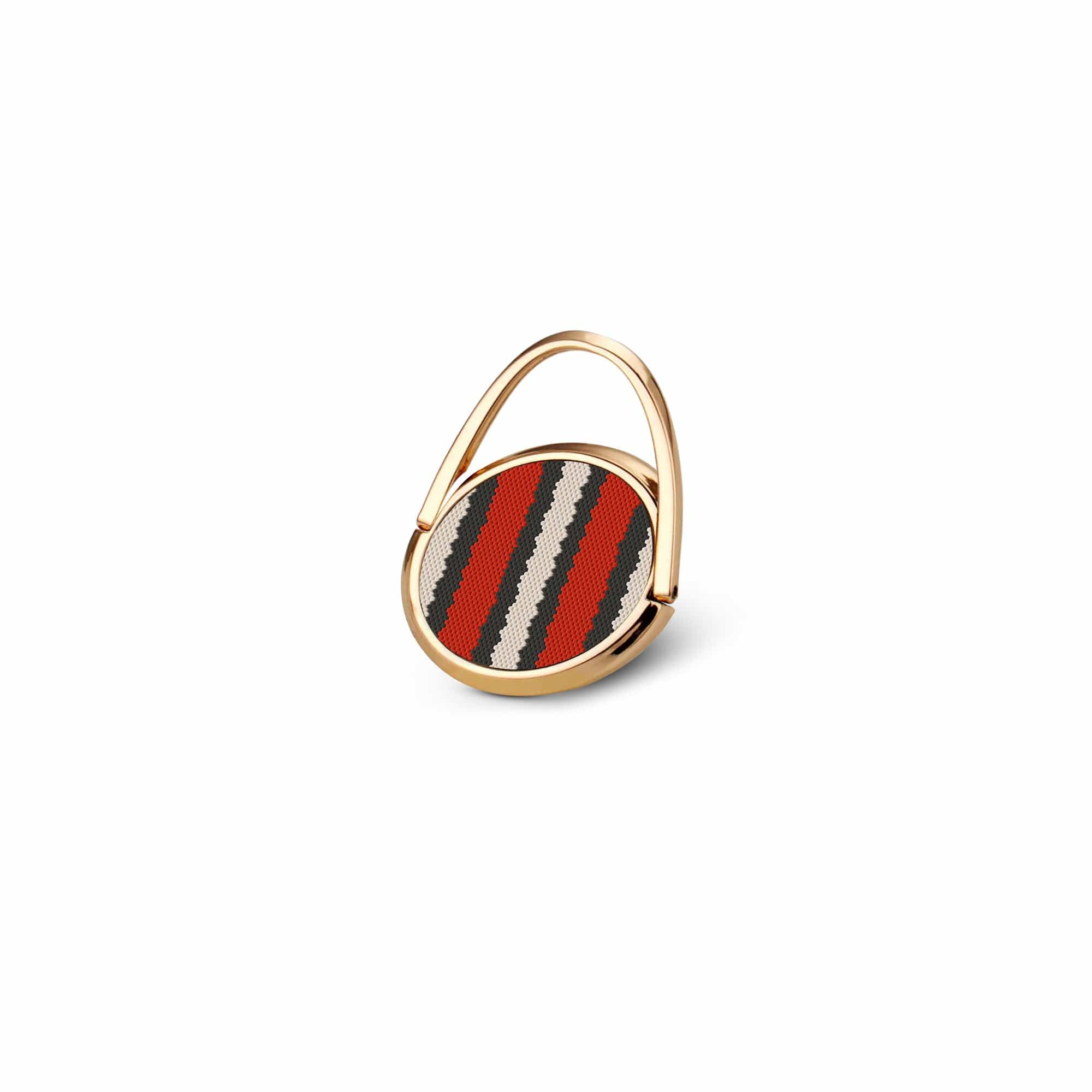 Speedy Stripes | Snake Skin Ring Holder in Gold