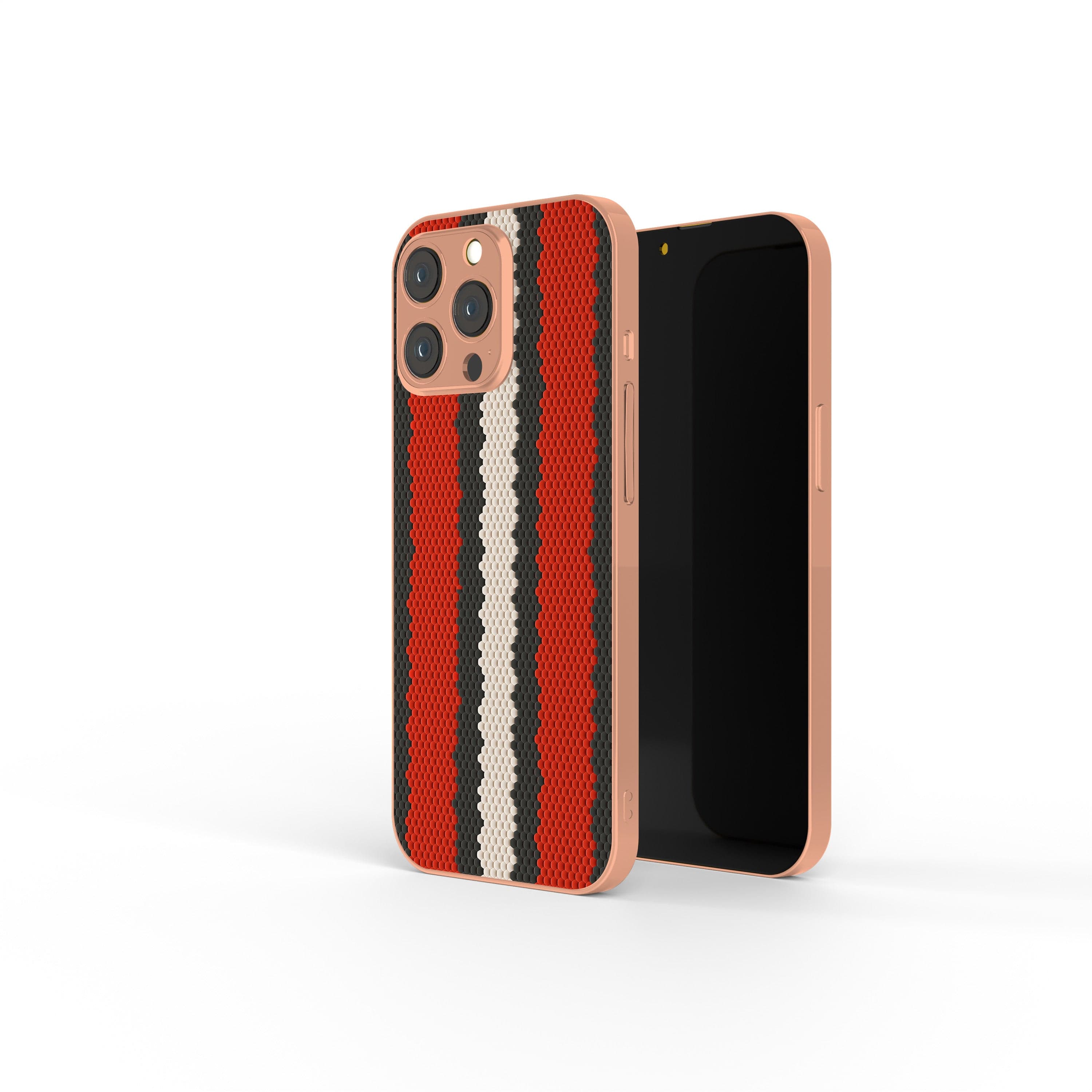 Speedy Stripes | Snake Skin Precious Metals Case in Rose Gold