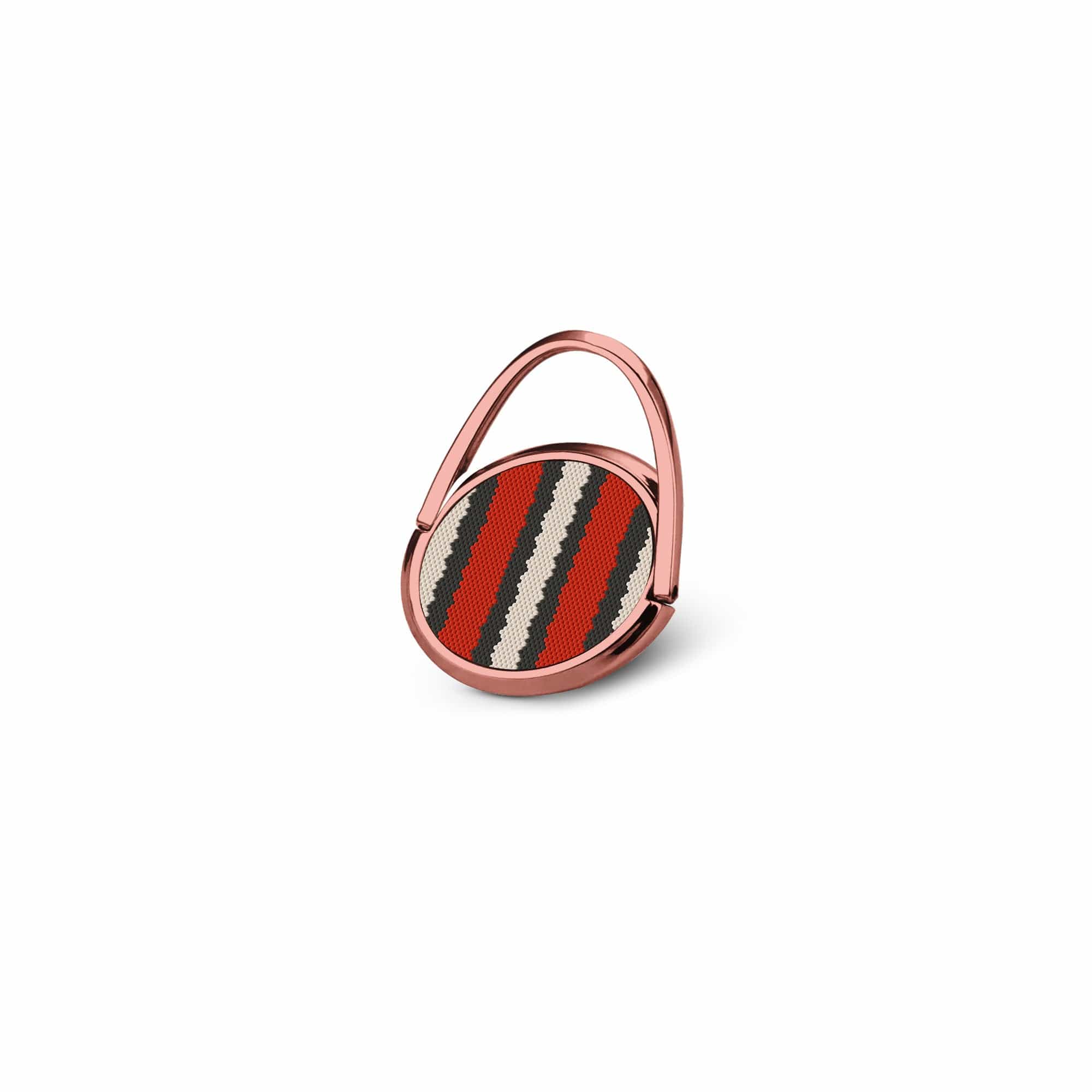 Speedy Stripes | Snake Skin Ring Holder in Rose Gold