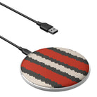 Speedy Stripes | Snake Skin Wireless Charging Pad in Silver