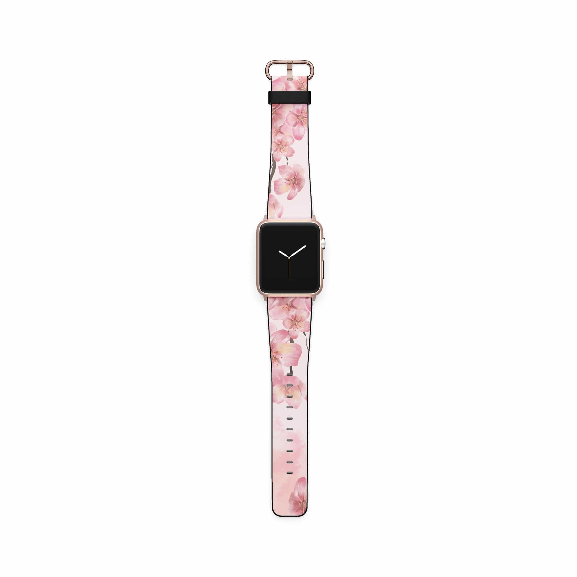 Spring Blush | Cherry Blossoms Floral Apple Watch Band for 38/40/41 mm Watch in Rose Gold