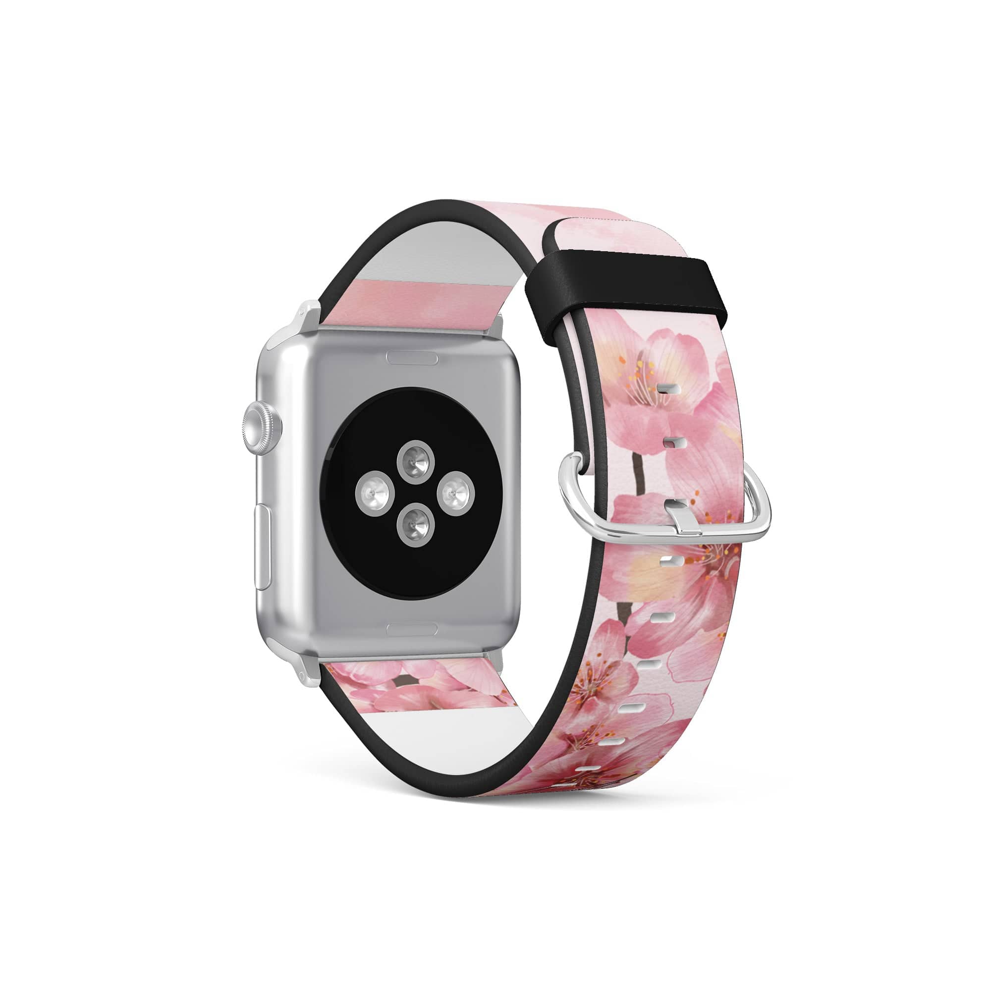 Spring Blush | Cherry Blossoms Floral Apple Watch Band for 38/40/41 mm Watch in Silver