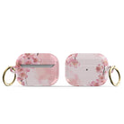 Spring Blush | Cherry Blossoms Floral Apple AirPods Case for AirPods 3 & AirPods Pro 1&2 Gold