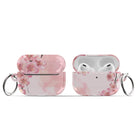 Spring Blush | Cherry Blossoms Floral Apple AirPods Case for AirPods 3 & AirPods Pro 1&2 Silver