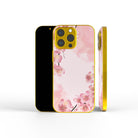 Spring Blush | Cherry Blossoms Floral Precious Metals Case in Gold