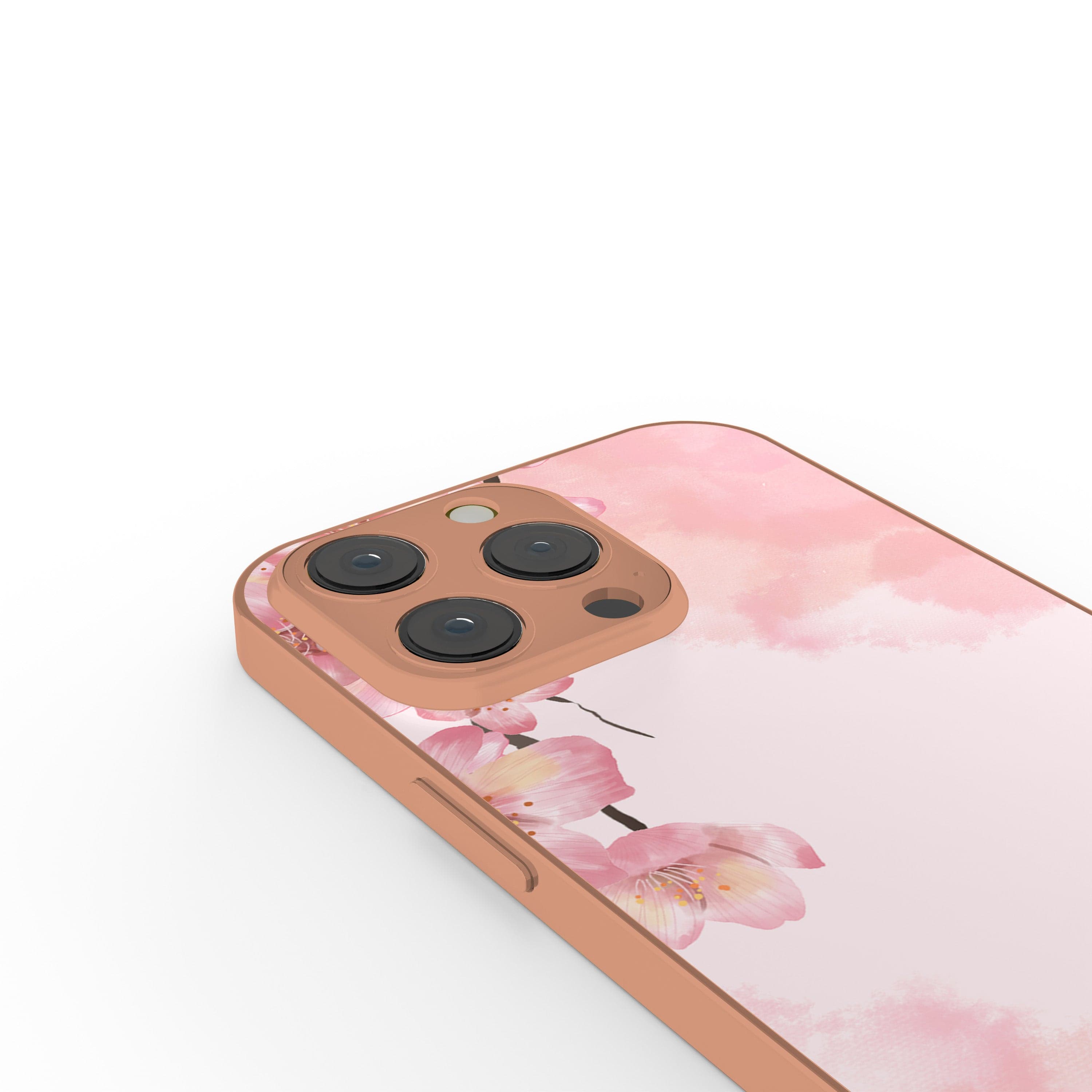 Spring Blush | Cherry Blossoms Floral Precious Metals Case in Rose Gold