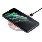 Spring Blush | Cherry Blossoms Floral Wireless Charging Pad in Silver