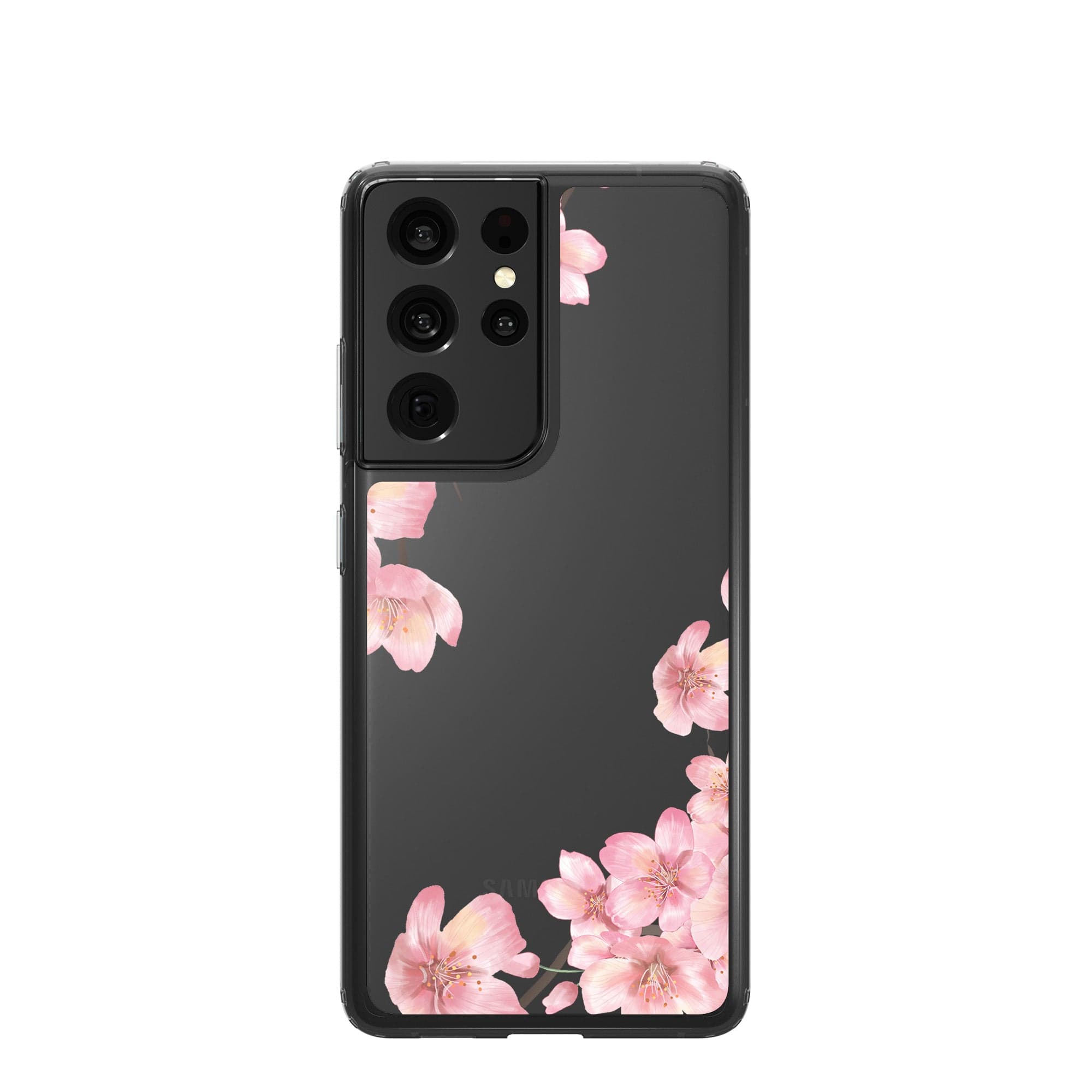 Spring Blush | Cherry Blossoms Floral Samsung Case Clear for Galaxy S21 Ultra