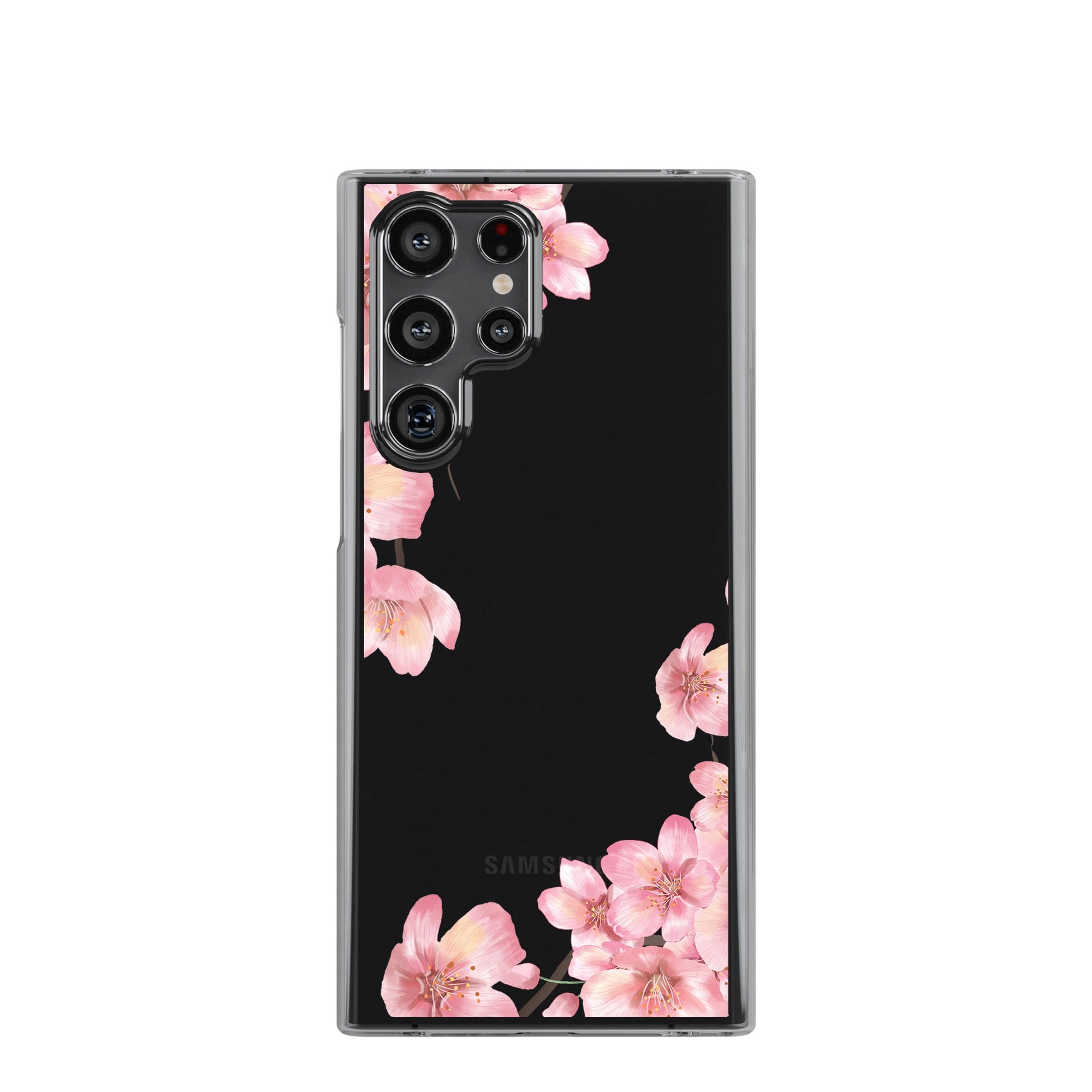 Spring Blush | Cherry Blossoms Floral Samsung Case Clear for Galaxy S22 Ultra