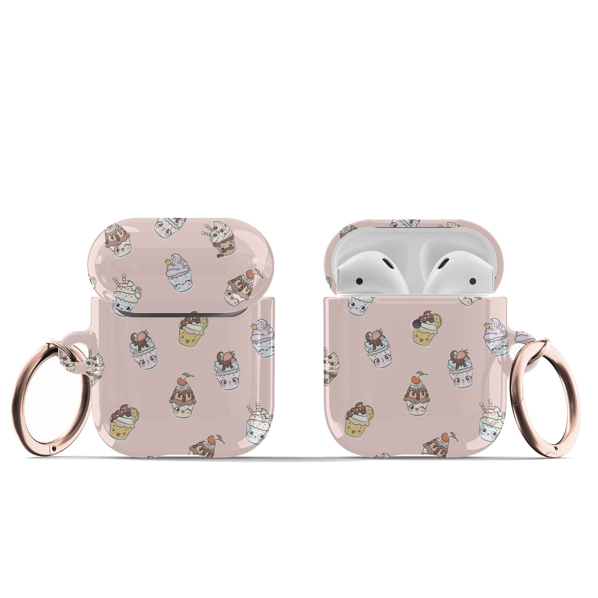 Sprinkles | Cupcake Apple AirPods Case for AirPods 1&2 Rose Gold