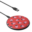 Strawberry Fields | Strawberry Wireless Charging Pad in Black