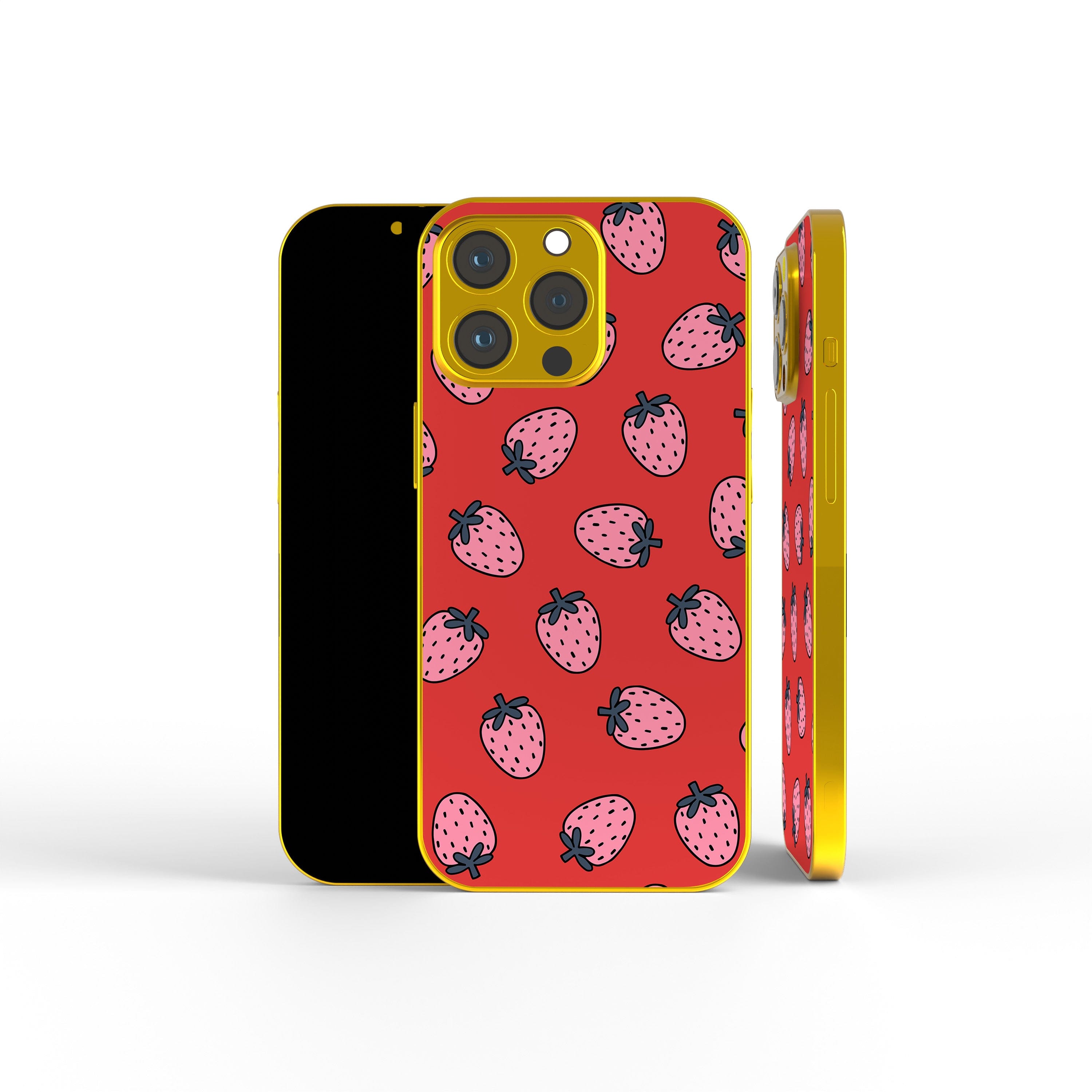 Strawberry Fields | Strawberry Precious Metals Case in Gold