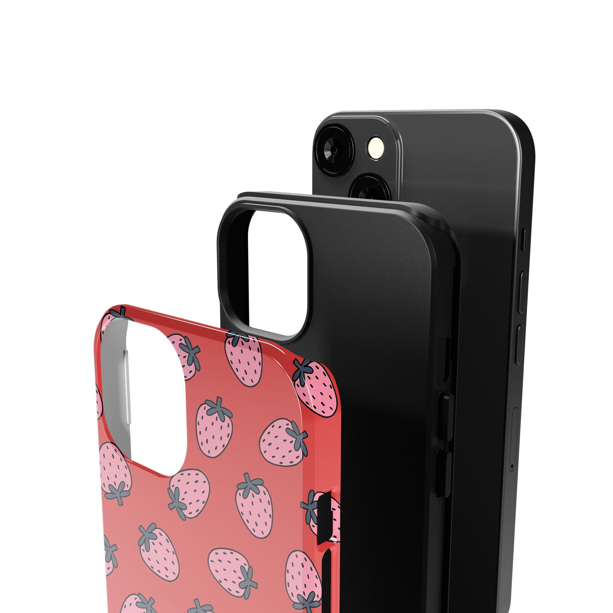 Strawberry Fields | Strawberry Case Clear for iPhone 12