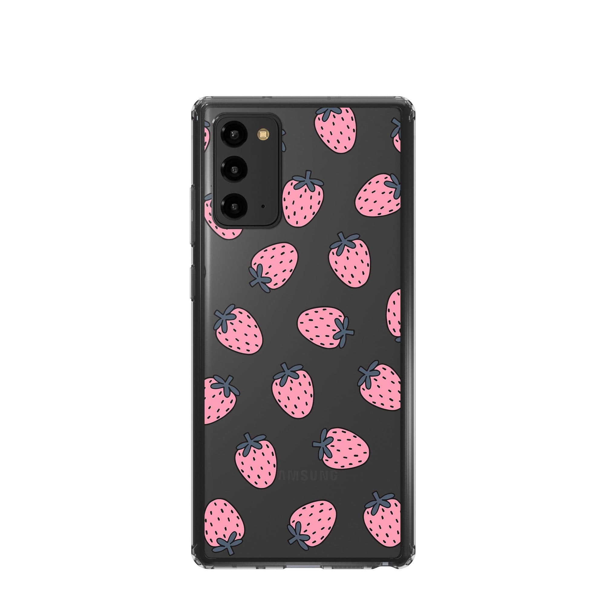 Strawberry Fields | Strawberry Samsung Case Clear for Galaxy Note 20 