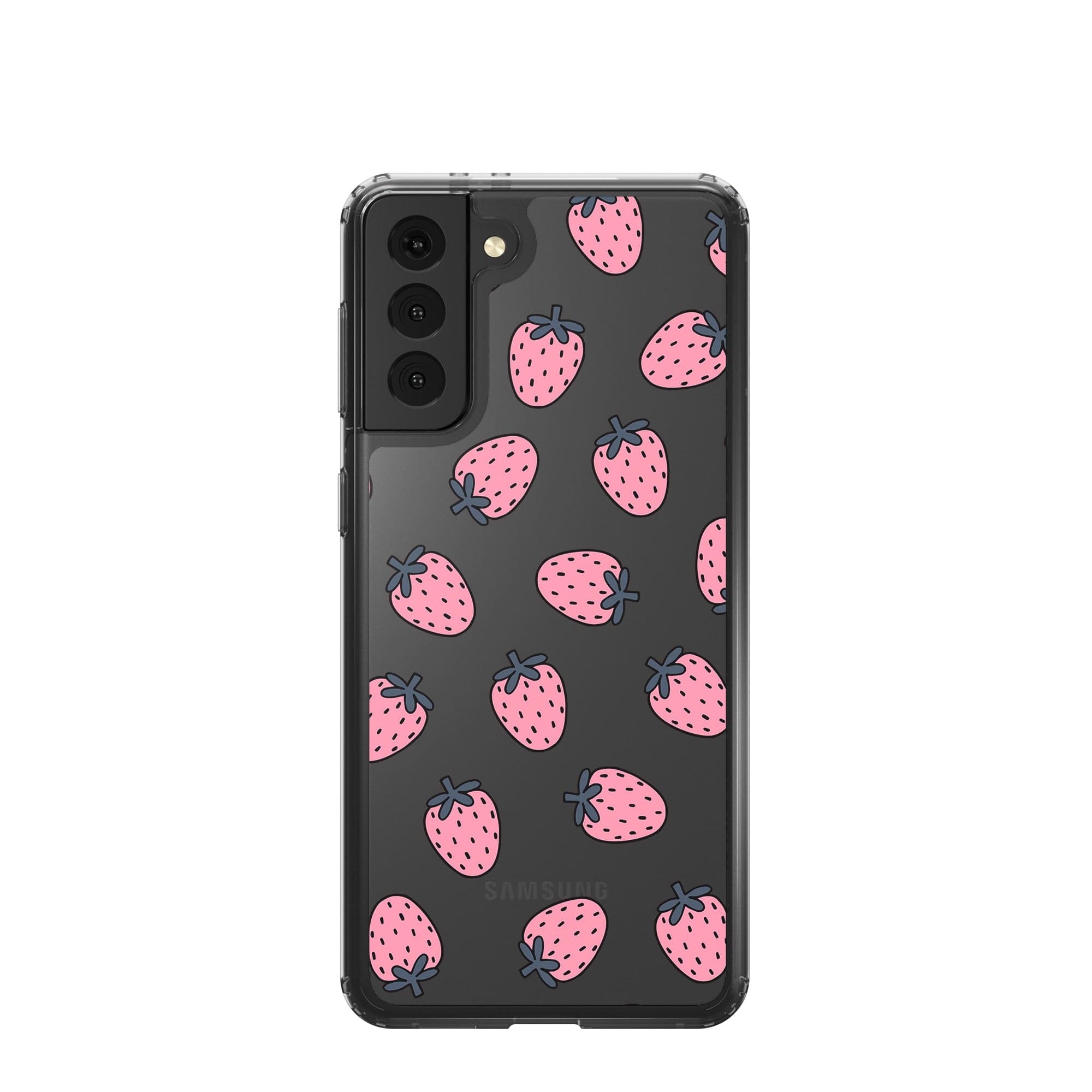 Strawberry Fields | Strawberry Samsung Case Clear for Galaxy S21 Plus