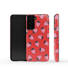 Strawberry Fields | Strawberry Samsung Case Tough for Galaxy S21 