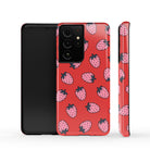 Strawberry Fields | Strawberry Samsung Case Tough for Galaxy S21 Ultra