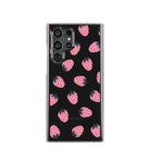 Strawberry Fields | Strawberry Samsung Case Clear for Galaxy S22 Ultra