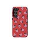 Strawberry Fields | Strawberry Samsung Case Tough for Galaxy S23 Plus