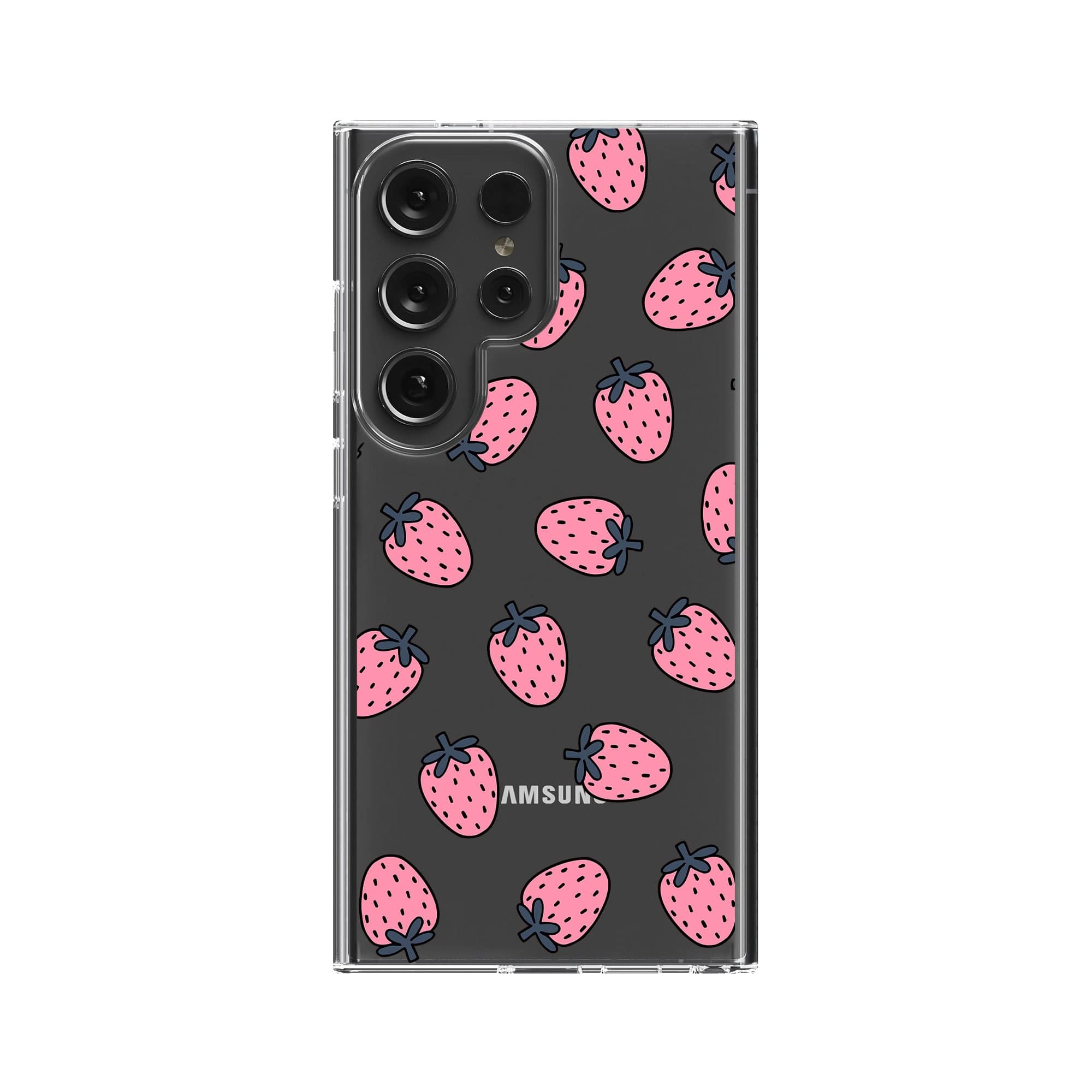 Strawberry Fields | Strawberry Samsung Case Clear for Galaxy S24 Ultra