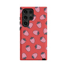 Strawberry Fields | Strawberry Samsung Case Tough for Galaxy S24 Ultra