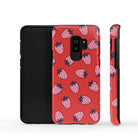 Strawberry Fields | Strawberry Samsung Case Tough for Galaxy S9 Plus 