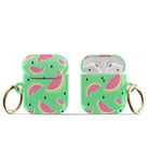 Summer Slice | Watermelon Apple AirPods Case for AirPods 1&2 Gold