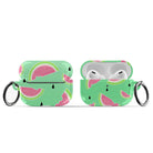 Summer Slice | Watermelon Apple AirPods Case for AirPods 3 & AirPods Pro 1&2 Black