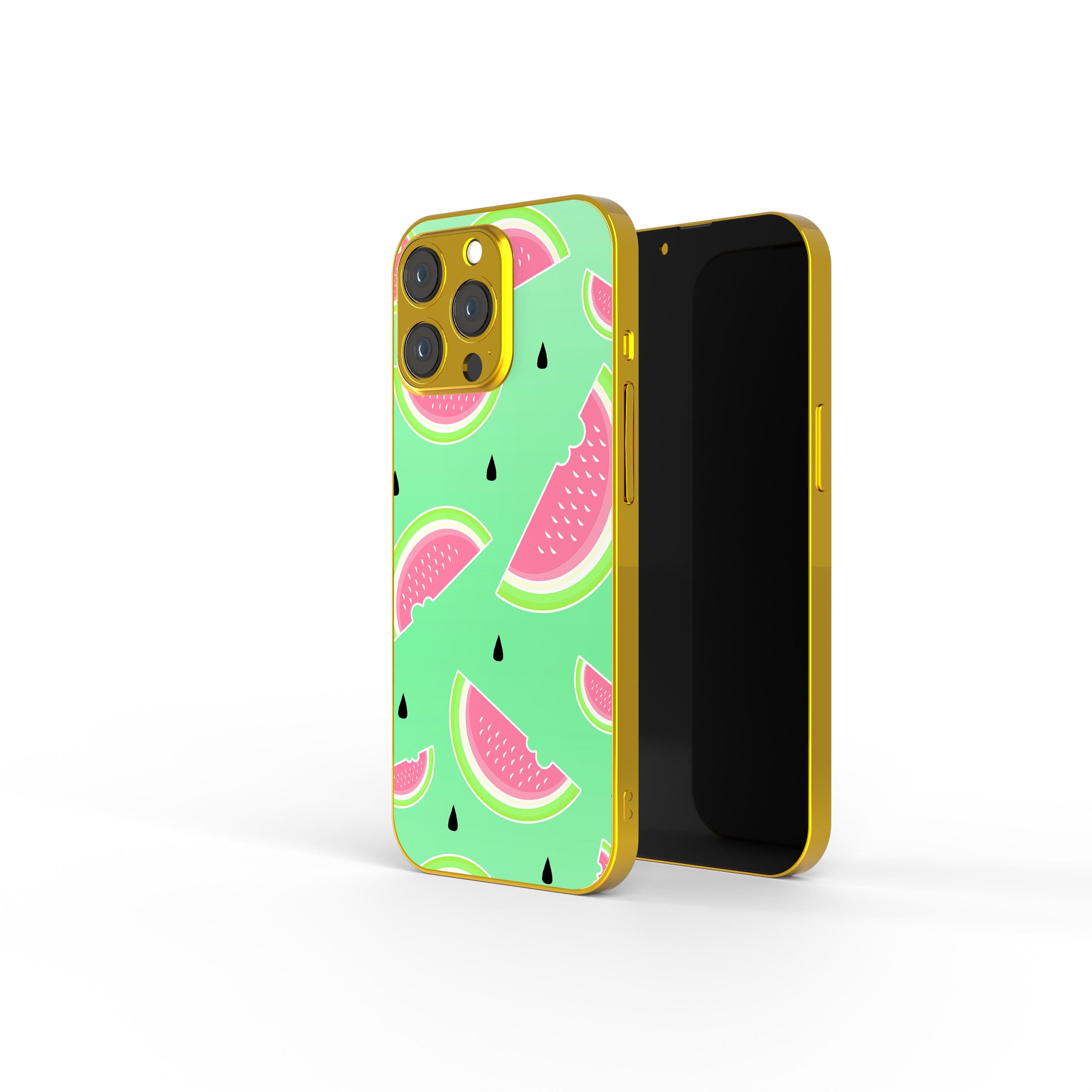 Summer Slice | Watermelon Precious Metals Case in Gold