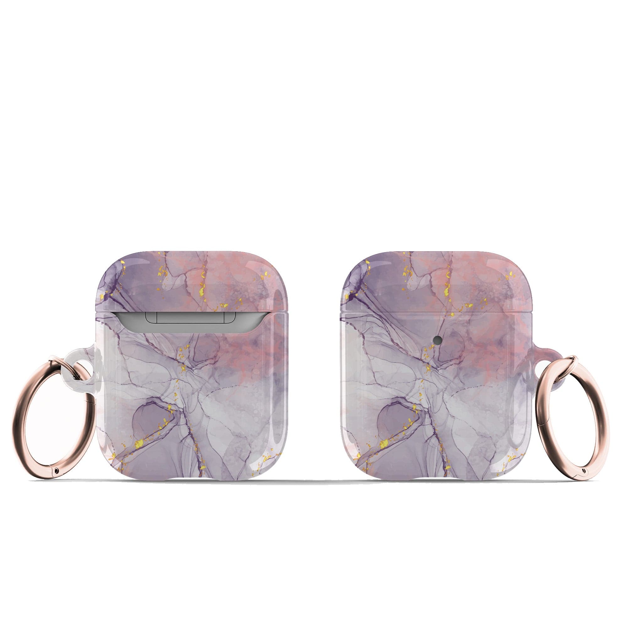 Surface Pressure | Marble Apple AirPods Case for AirPods 1&2 Rose Gold