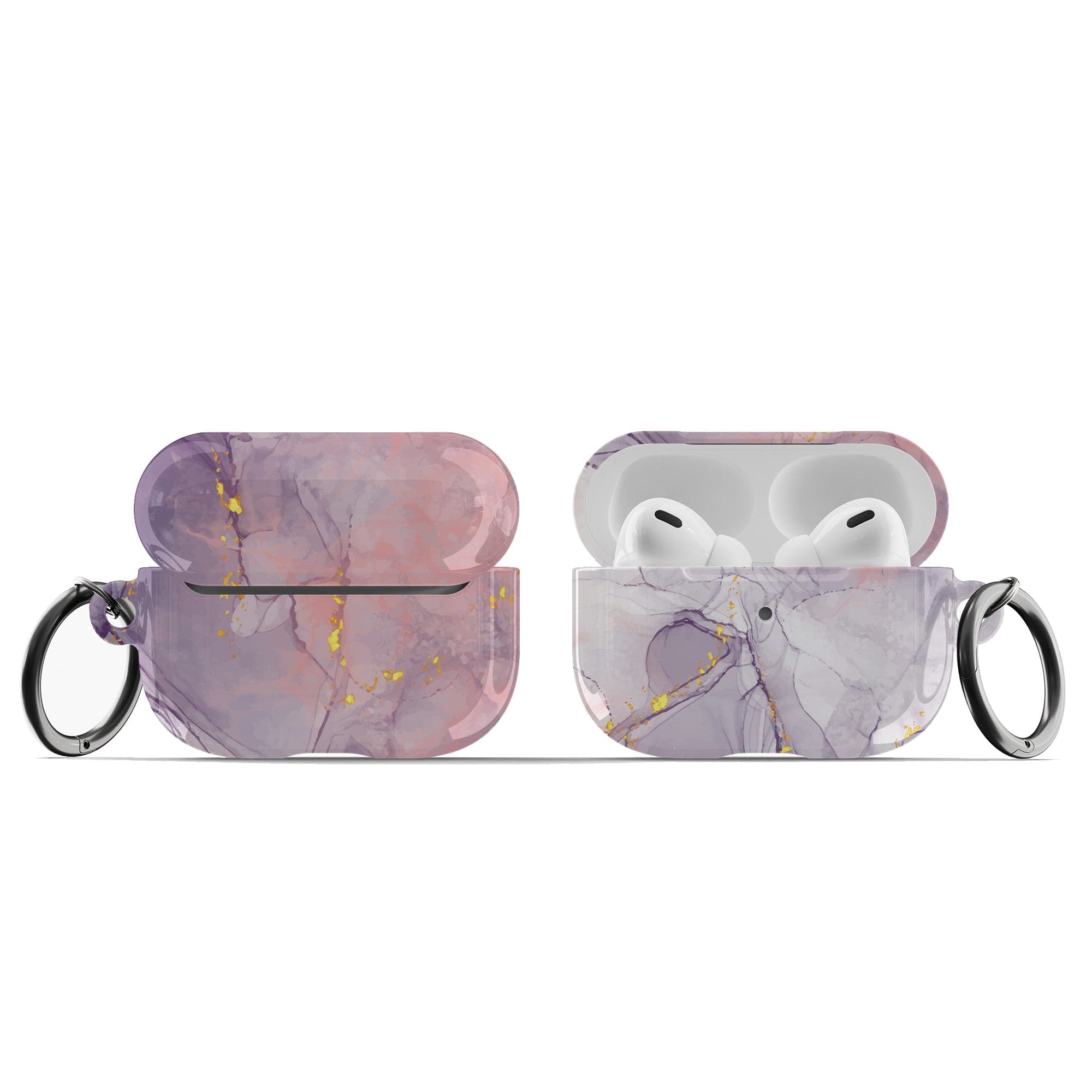 Surface Pressure | Marble Apple AirPods Case for AirPods 3 & AirPods Pro 1&2 Black