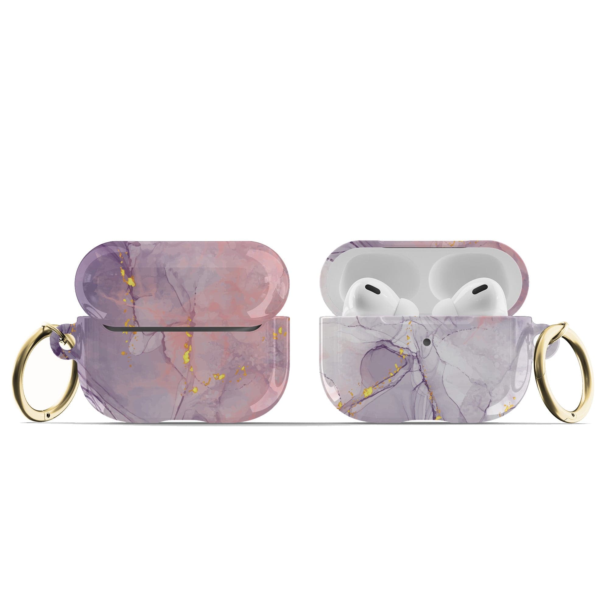 Surface Pressure | Marble Apple AirPods Case for AirPods 3 & AirPods Pro 1&2 Gold