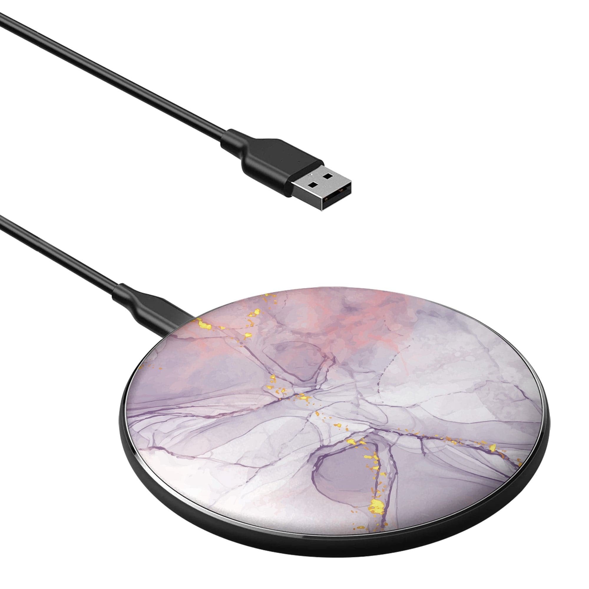 Surface Pressure | Marble Wireless Charging Pad in Black