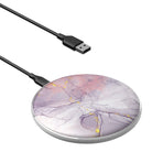 Surface Pressure | Marble Wireless Charging Pad in Silver