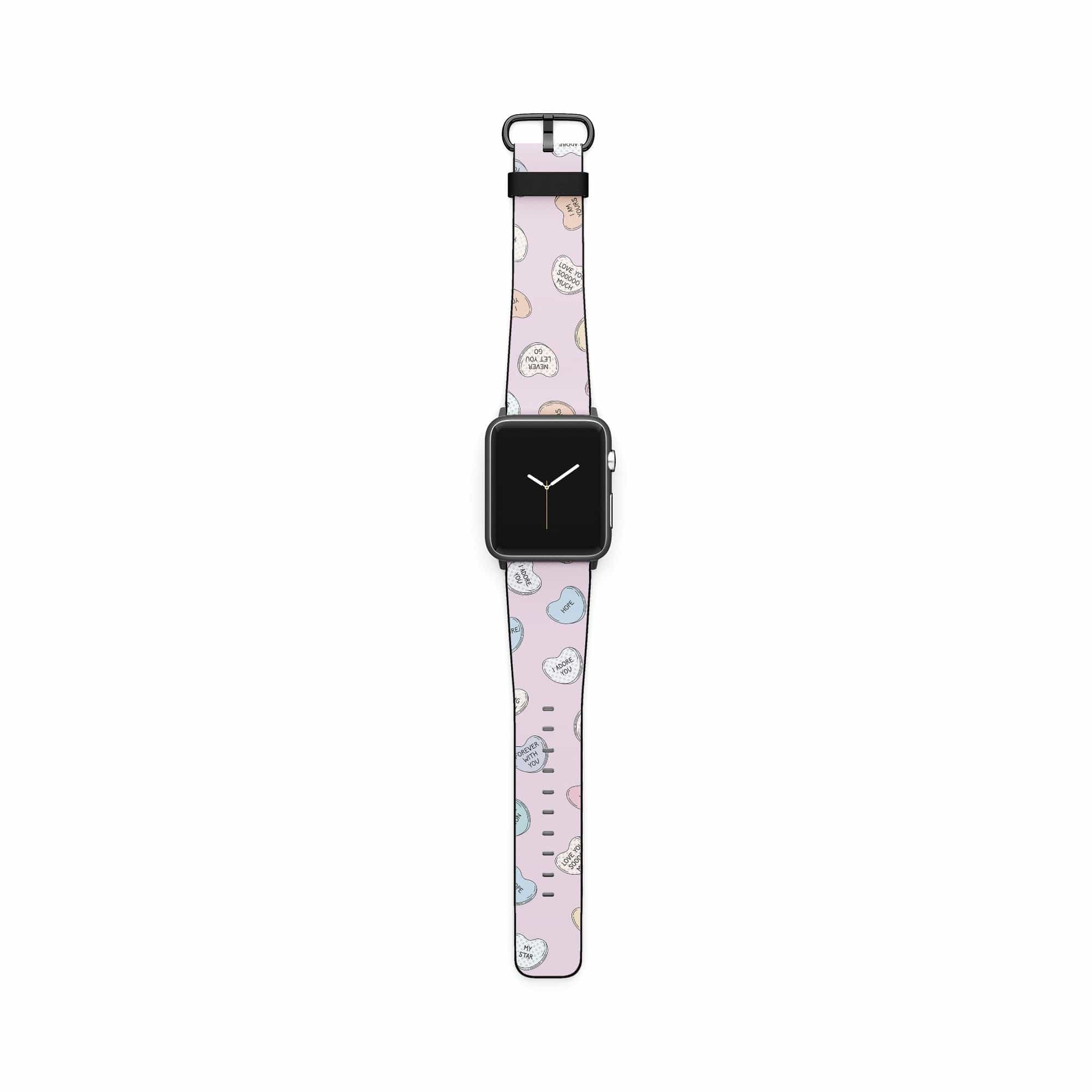 Sweet Nothings | Candy Hearts Apple Watch Band for 38/40/41 mm Watch in Black