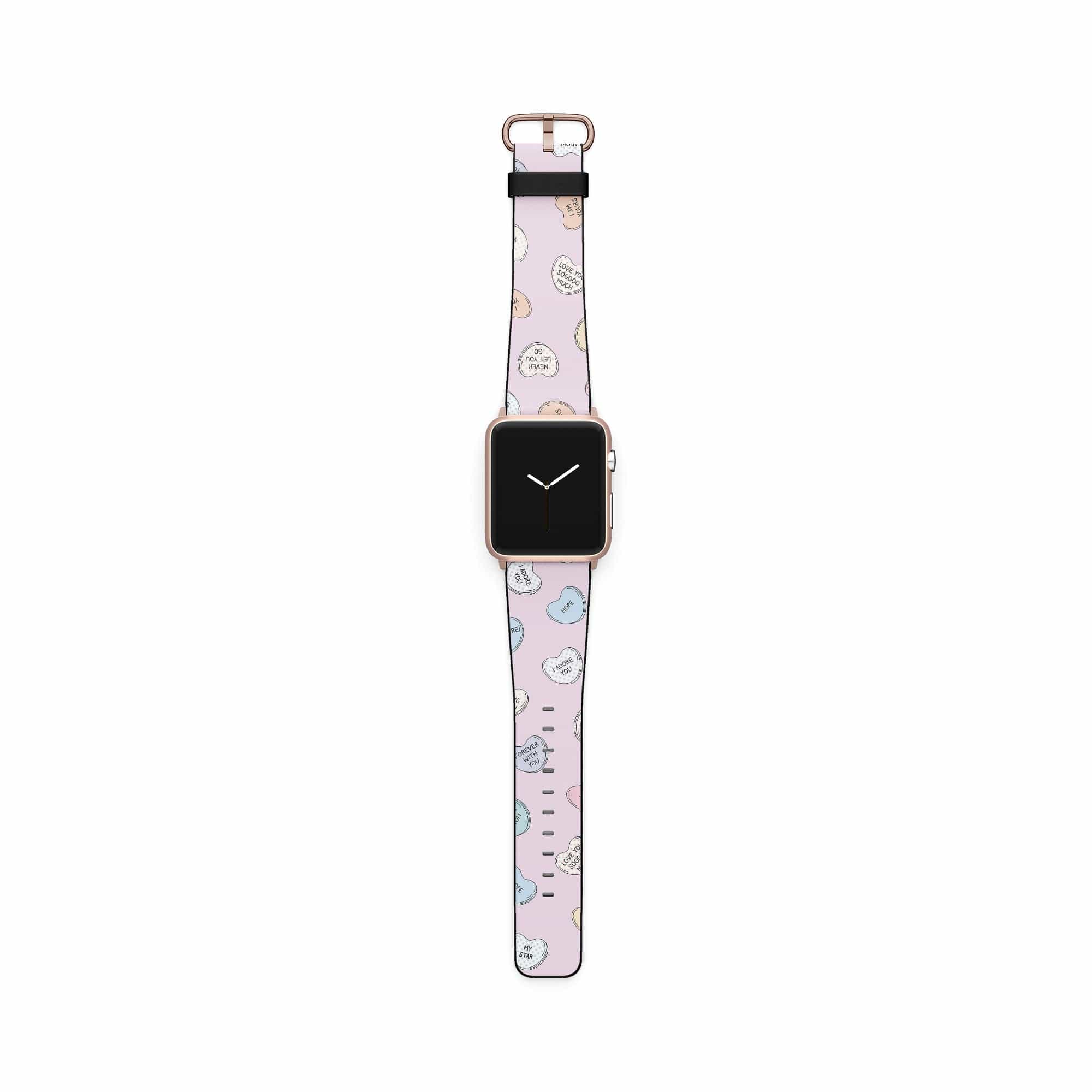 Sweet Nothings | Candy Hearts Apple Watch Band for 38/40/41 mm Watch in Rose Gold