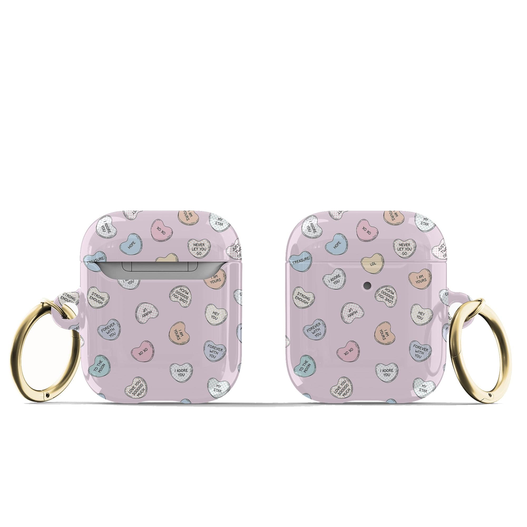 Sweet Nothings | Candy Hearts Apple AirPods Case for AirPods 1&2 Gold