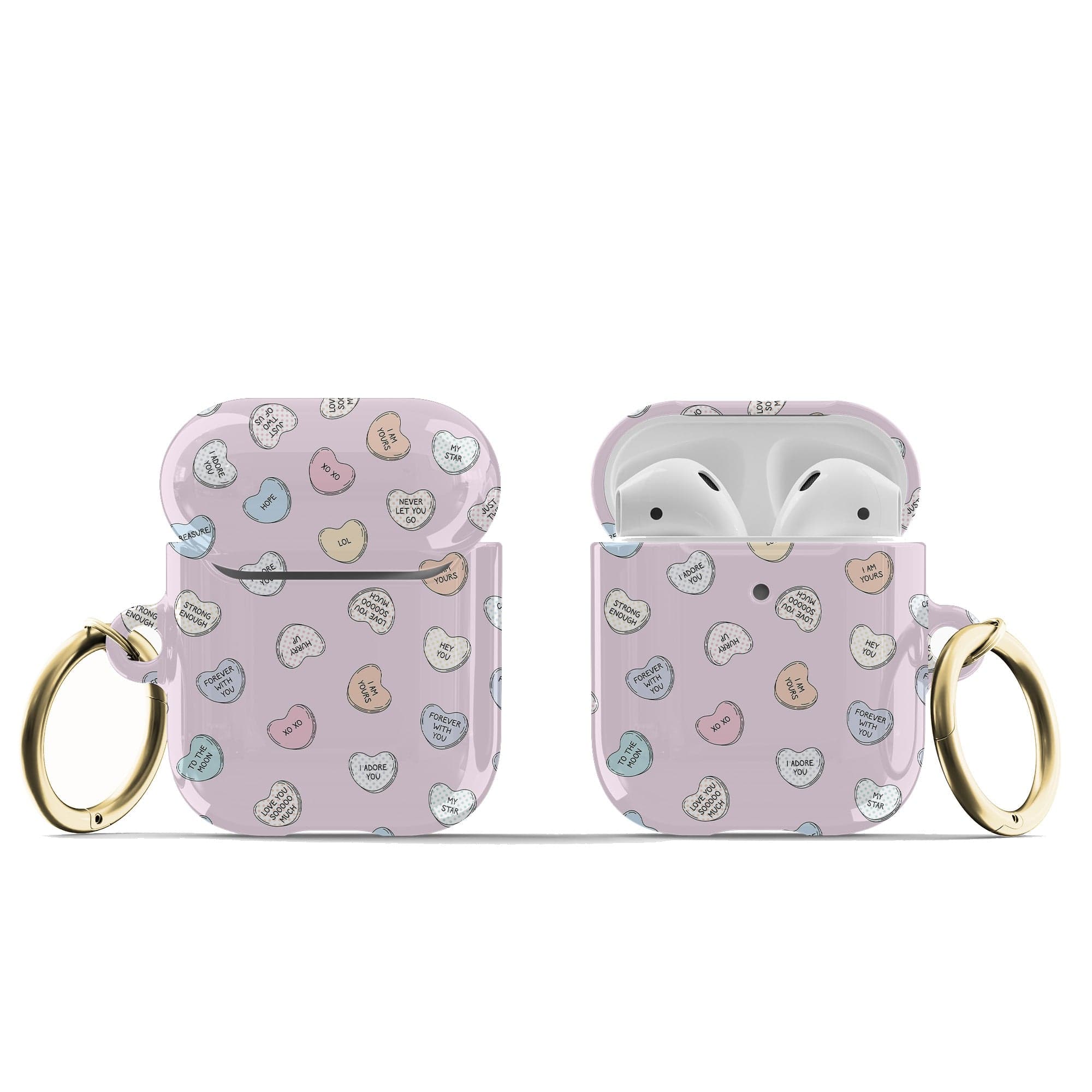 Sweet Nothings | Candy Hearts Apple AirPods Case for AirPods 1&2 Gold