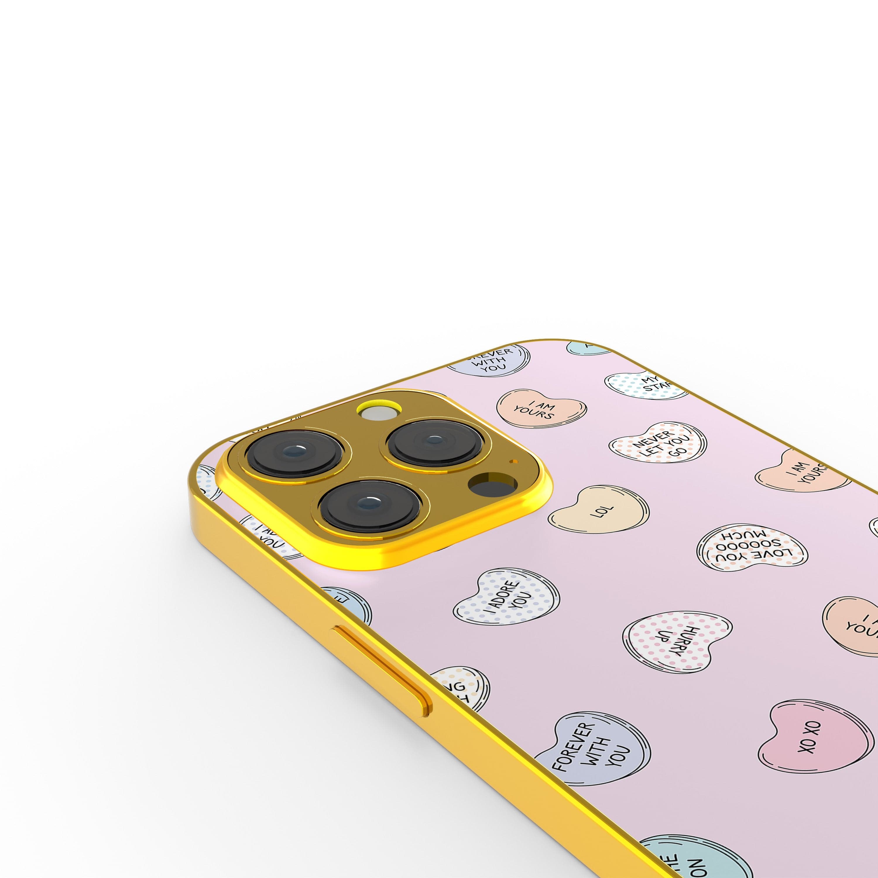 Sweet Nothings | Candy Hearts Precious Metals Case in Gold