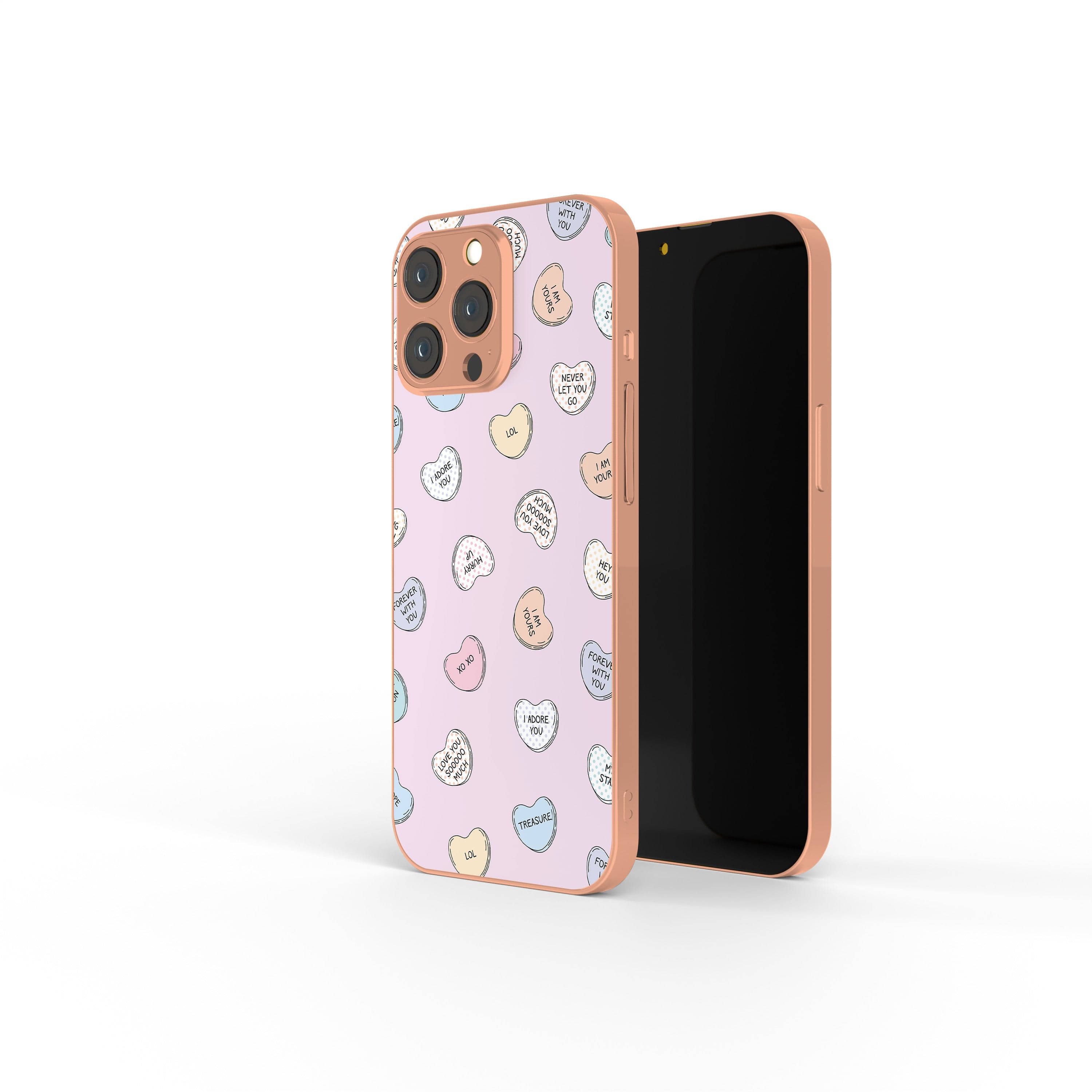 Sweet Nothings | Candy Hearts Precious Metals Case in Rose Gold