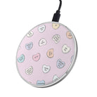 Sweet Nothings | Candy Hearts Wireless Charging Pad in Silver