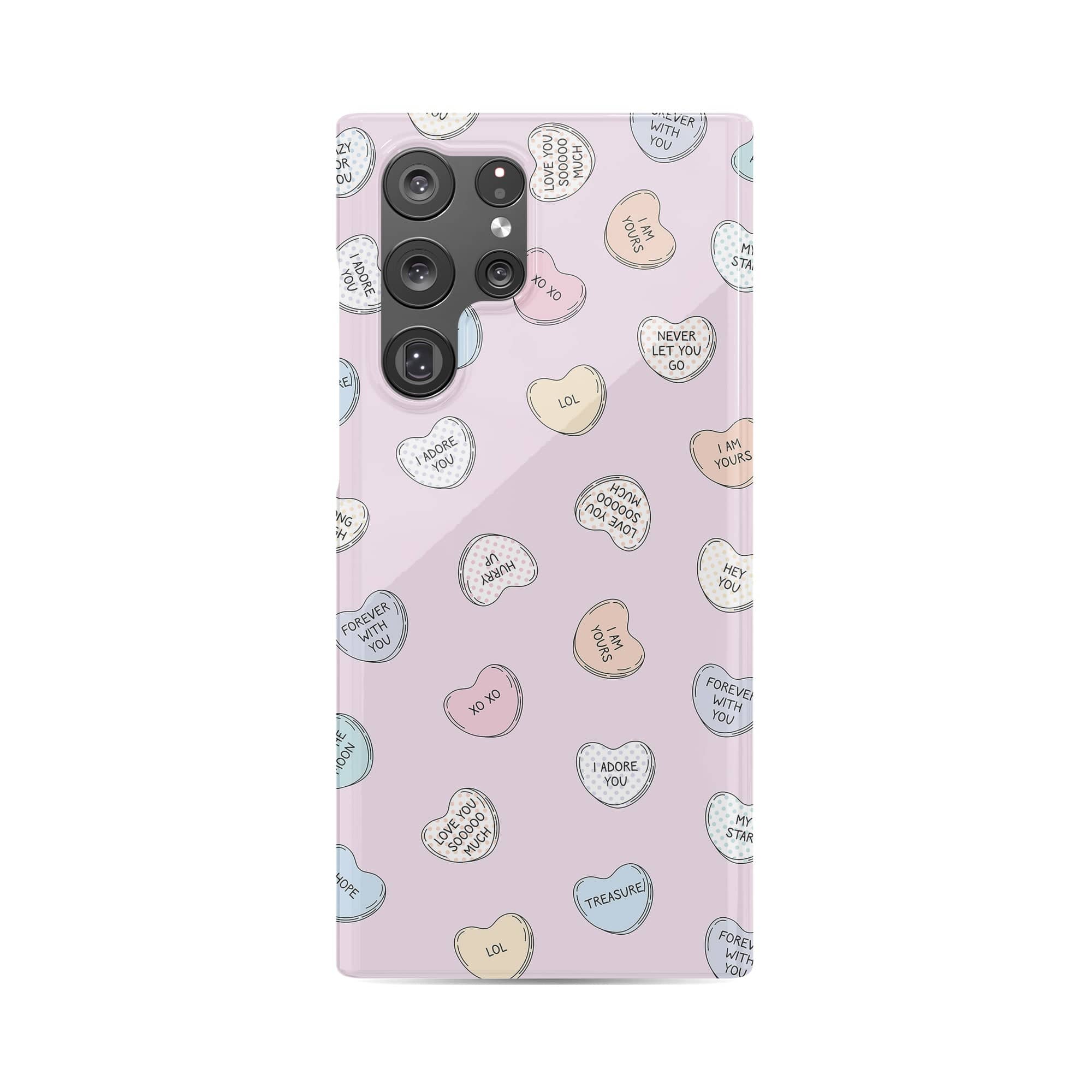 Sweet Nothings | Candy Hearts Samsung Case Slim for Galaxy S22 Ultra